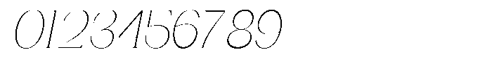 Gentano Athiroen  Italic Extra Light Extra Condensed Font OTHER CHARS