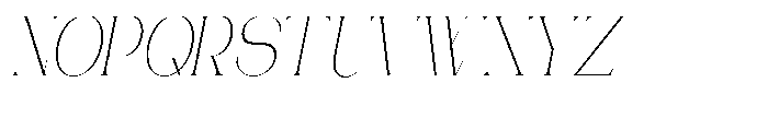 Gentano Athiroen  Italic Extra Light Extra Condensed Font UPPERCASE