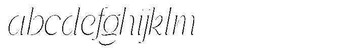 Gentano Athiroen  Italic Extra Light Extra Condensed FONT
