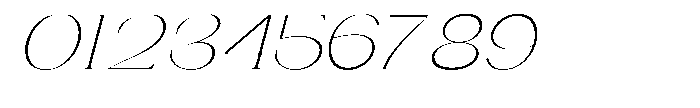 Gentano Athiroen  Italic Extra Light Extra Expanded Font OTHER CHARS