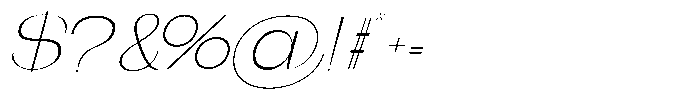 Gentano Athiroen  Italic Extra Light Extra Expanded Font OTHER CHARS