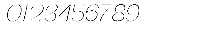 Gentano Athiroen  Italic Extra Light Semi Condensed Font OTHER CHARS