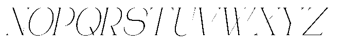 Gentano Athiroen  Italic Extra Light Semi Condensed Font UPPERCASE
