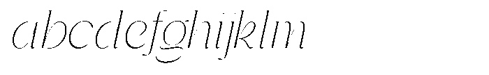 Gentano Athiroen  Italic Extra Light Semi Condensed FONT