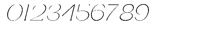 Gentano Athiroen  Italic Extra Light Semi Expanded Font OTHER CHARS
