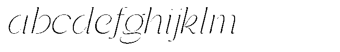 Gentano Athiroen  Italic Extra Light Semi Expanded FONT