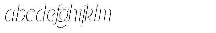 Gentano Athiroen  Italic Extra Light Ultra Condensed FONT