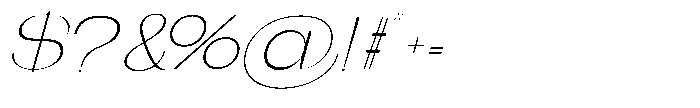 Gentano Athiroen  Italic Extra Light Ultra Expanded Font OTHER CHARS