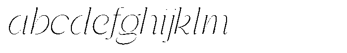Gentano Athiroen  Italic Extra Light FONT