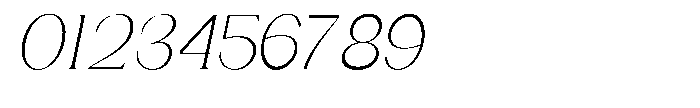 Gentano Athiroen  Italic Light Condensed Font OTHER CHARS