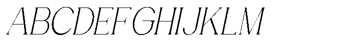 Gentano Athiroen  Italic Light Condensed Font UPPERCASE