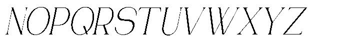 Gentano Athiroen  Italic Light Condensed Font UPPERCASE