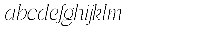 Gentano Athiroen  Italic Light Condensed FONT