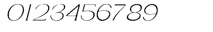 Gentano Athiroen  Italic Light Expanded Font OTHER CHARS