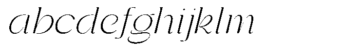 Gentano Athiroen  Italic Light Expanded FONT