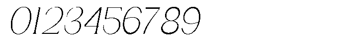 Gentano Athiroen  Italic Light Extra Condensed Font OTHER CHARS