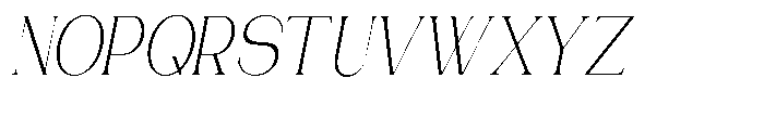 Gentano Athiroen  Italic Light Extra Condensed Font UPPERCASE