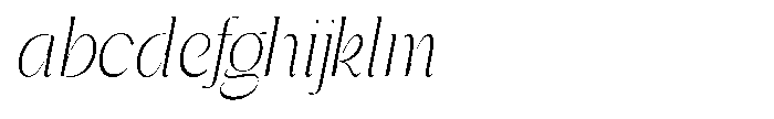 Gentano Athiroen  Italic Light Extra Condensed FONT