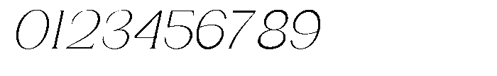 Gentano Athiroen  Italic Light Semi Condensed Font OTHER CHARS