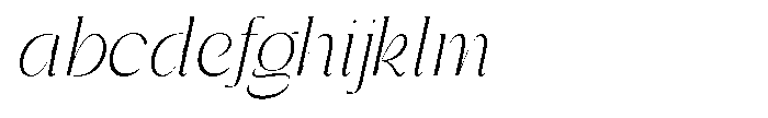 Gentano Athiroen  Italic Light Semi Condensed FONT