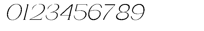Gentano Athiroen  Italic Light Semi Expanded Font OTHER CHARS