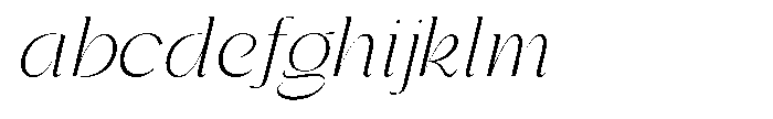 Gentano Athiroen  Italic Light Semi Expanded FONT