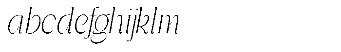 Gentano Athiroen  Italic Light Ultra Condensed FONT