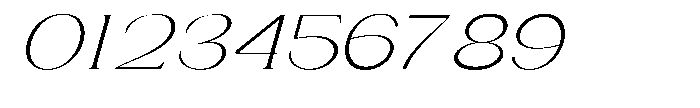 Gentano Athiroen  Italic Light Ultra Expanded Font OTHER CHARS