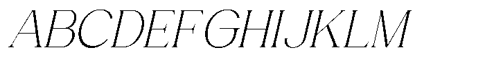 Gentano Athiroen  Italic Light Font UPPERCASE