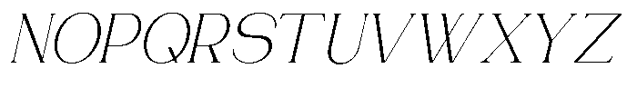 Gentano Athiroen  Italic Light Font UPPERCASE