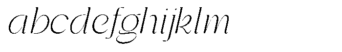 Gentano Athiroen  Italic Light FONT