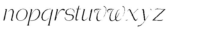 Gentano Athiroen  Italic Light Font LOWERCASE
