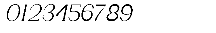 Gentano Athiroen  Italic Medium Condensed Font OTHER CHARS