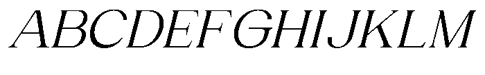 Gentano Athiroen  Italic Medium Expanded Font UPPERCASE