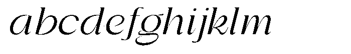 Gentano Athiroen  Italic Medium Expanded FONT