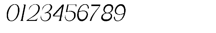 Gentano Athiroen  Italic Medium Extra Condensed Font OTHER CHARS