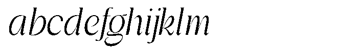 Gentano Athiroen  Italic Medium Extra Condensed FONT