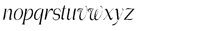 Gentano Athiroen  Italic Medium Extra Condensed Font LOWERCASE
