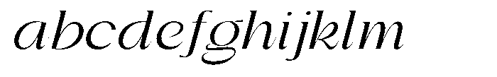 Gentano Athiroen  Italic Medium Extra Expanded FONT