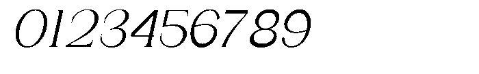 Gentano Athiroen  Italic Medium Semi Condensed Font OTHER CHARS