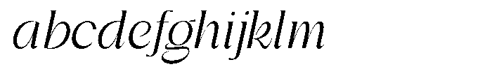 Gentano Athiroen  Italic Medium Semi Condensed FONT