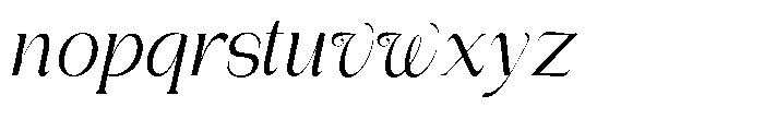 Gentano Athiroen  Italic Medium Semi Condensed Font LOWERCASE