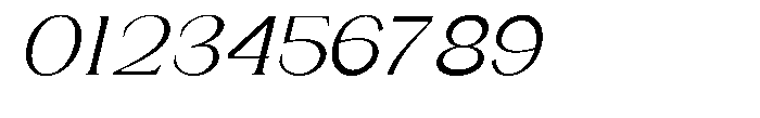 Gentano Athiroen  Italic Medium Semi Expanded Font OTHER CHARS