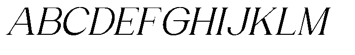 Gentano Athiroen  Italic Medium Semi Expanded Font UPPERCASE