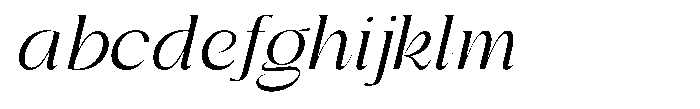 Gentano Athiroen  Italic Medium Semi Expanded FONT