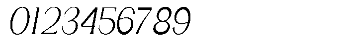 Gentano Athiroen  Italic Medium Ultra Condensed Font OTHER CHARS