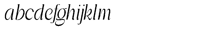 Gentano Athiroen  Italic Medium Ultra Condensed FONT