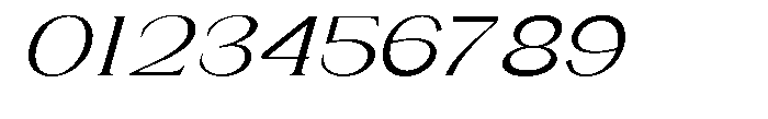 Gentano Athiroen  Italic Medium Ultra Expanded Font OTHER CHARS
