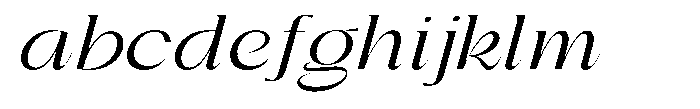 Gentano Athiroen  Italic Medium Ultra Expanded FONT