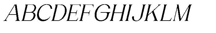 Gentano Athiroen  Italic Medium Font UPPERCASE